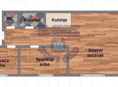 Trosoban stan, Novi Sad, prodaja, 57m2, 90750e, id893944