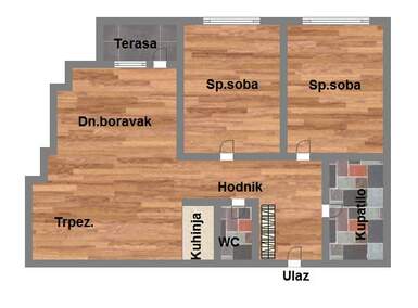Trosoban stan, Novi Sad, Podbara, prodaja, 65m2, 154699e, id915382