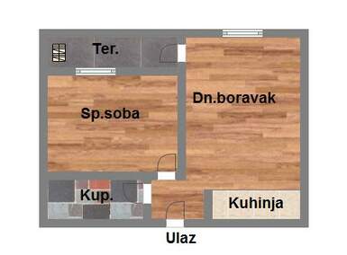 Dvosoban stan, Novi Sad, Salajka, prodaja, 45m2, 112790e, id924127