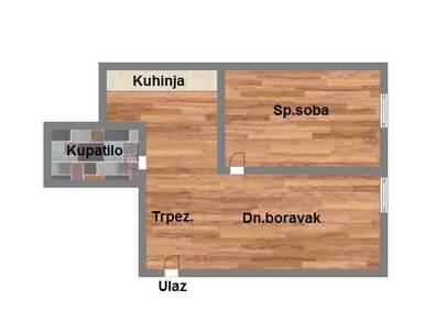 Dvosoban stan, Novi Sad, prodaja, 38m2, 57218e, id926401