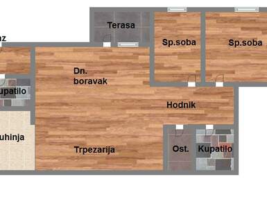 Trosoban stan, Novi Sad, Salajka, prodaja, 65m2, 159740e, id954417