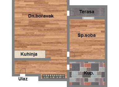 Dvosoban stan, Novi Sad, prodaja, 45m2, 73990e, id955992