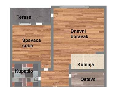 Trosoban stan, Novi Sad, Bulevar Evrope, prodaja, 46m2, 110500e, id957268