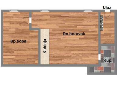 Dvosoban stan, Novi Sad, Petrovaradin, prodaja, 45m2, 93440e, id977149