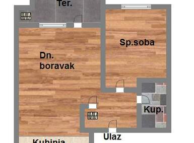 Dvosoban stan, Novi Sad, prodaja, 48m2, 133650e, id1071576