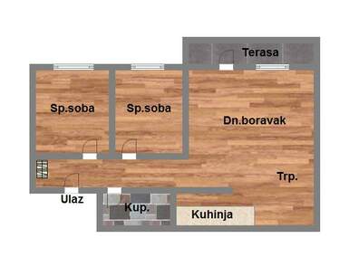 Trosoban stan, Novi Sad, Bulevar Oslobođenja, prodaja, 60m2, 203840e, id1073598