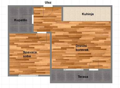 Dvosoban stan, Novi Sad, Podbara, prodaja, 38m2, 110050e, id1078111