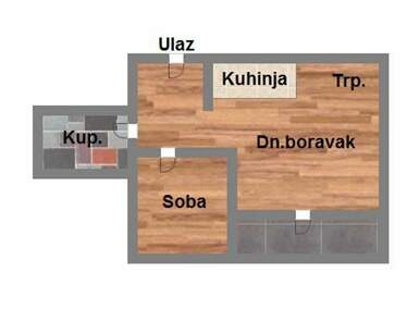 Dvosoban stan, Novi Sad, Telep, prodaja, 45m2, 116820e, id1129131