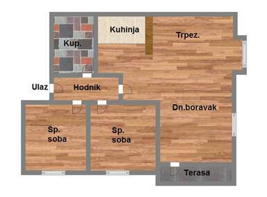 Trosoban stan, Novi Sad, prodaja, 70m2, 136990e, id1144362