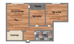 Trosoban stan, Novi Sad, Stari Majur, prodaja, 62m2, 141400e, id1183524