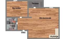 Dvosoban stan, Novi Sad, Adice, prodaja, 44m2, 74460e, id1188655