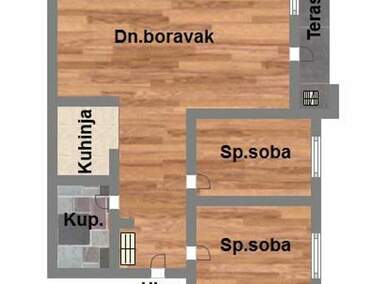Trosoban stan, Novi Sad, prodaja, 59m2, 90750e, id1198956