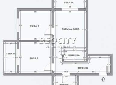 Trosoban stan, Beograd, Mirijevo I, prodaja, 67m2, 131000e, id1253348