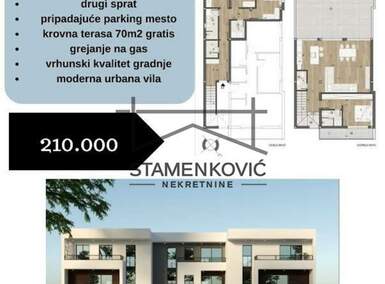 Stan, Novi Sad, Veternik, prodaja, 150m2, 210000e, id868529