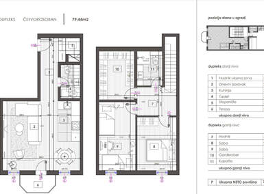 Trosoban stan, Beograd, Hadzipopovac, prodaja, 79m2, 197500e, id1269651