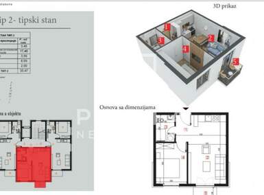 Jednoiposoban stan, Zlatibor, Palisad, prodaja, 35m2, 63850e, id848949