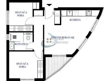 Dvoiposoban stan, Beograd, Zeleno Brdo, prodaja, 54m2, 160000e, id1325095