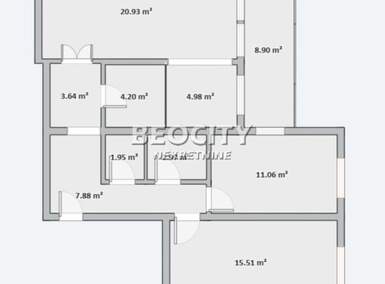 Trosoban stan, Beograd, Blok 62, prodaja, 81m2, 185000e, id1325924