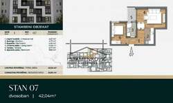 Dvosoban stan, Novi Sad, Telep, prodaja, 42m2, 102160e, id1252467