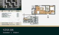 Dvosoban stan, Novi Sad, Telep, prodaja, 37m2, 91910e, id1252469