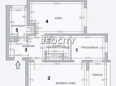 Dvosoban stan, Beograd, Batajnica, prodaja, 60m2, 110000e, id1349736