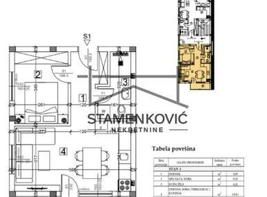 Dvosoban stan, Novi Sad, Adamovićevo Naselje, prodaja, 41m2, 80400e, id1348491